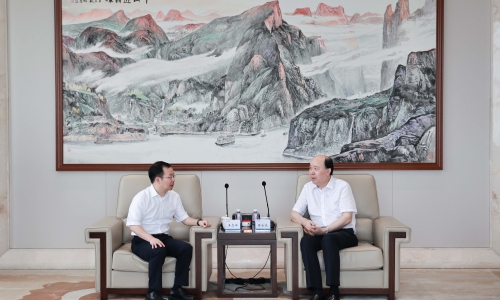 桐乡市委常委王志军莅临征途国际官网调研