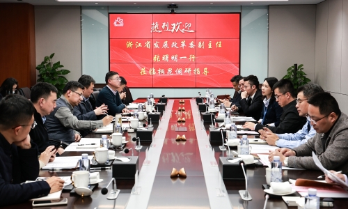 浙江省发改委党组成员、副主任张曙明一行莅临征途国际官网调研