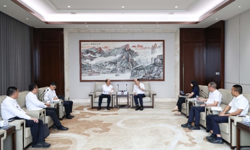 中国化学党委书记、董事长莫鼎革一行莅临征途国际官网调研